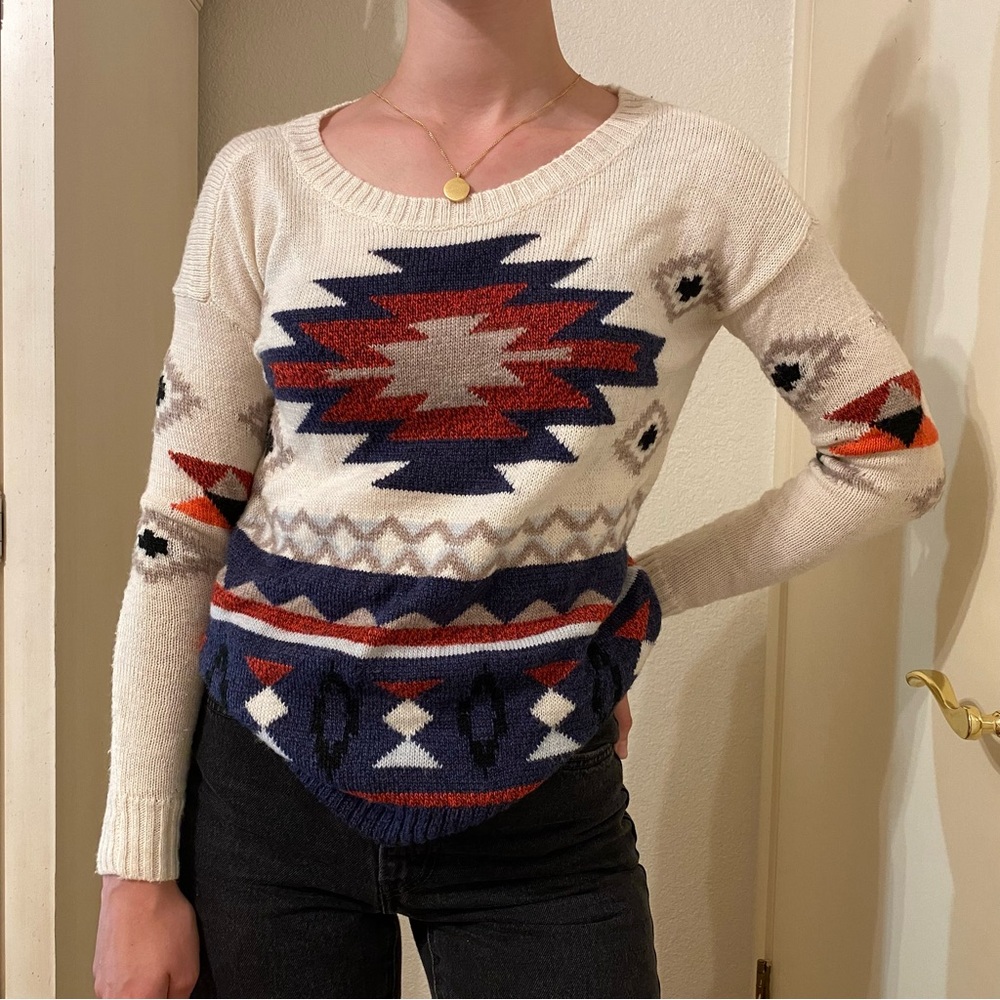 American Eagle Aztec Wool Sweater